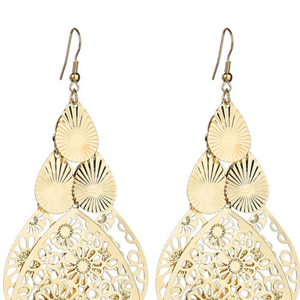 Cửa Hàng Cổ Tích| 1 Đôi Bông Tai Móc Hình Giọt Nước Màu Bạc Thời Trang Không Gây Dị Ứng Dành Cho Nữ