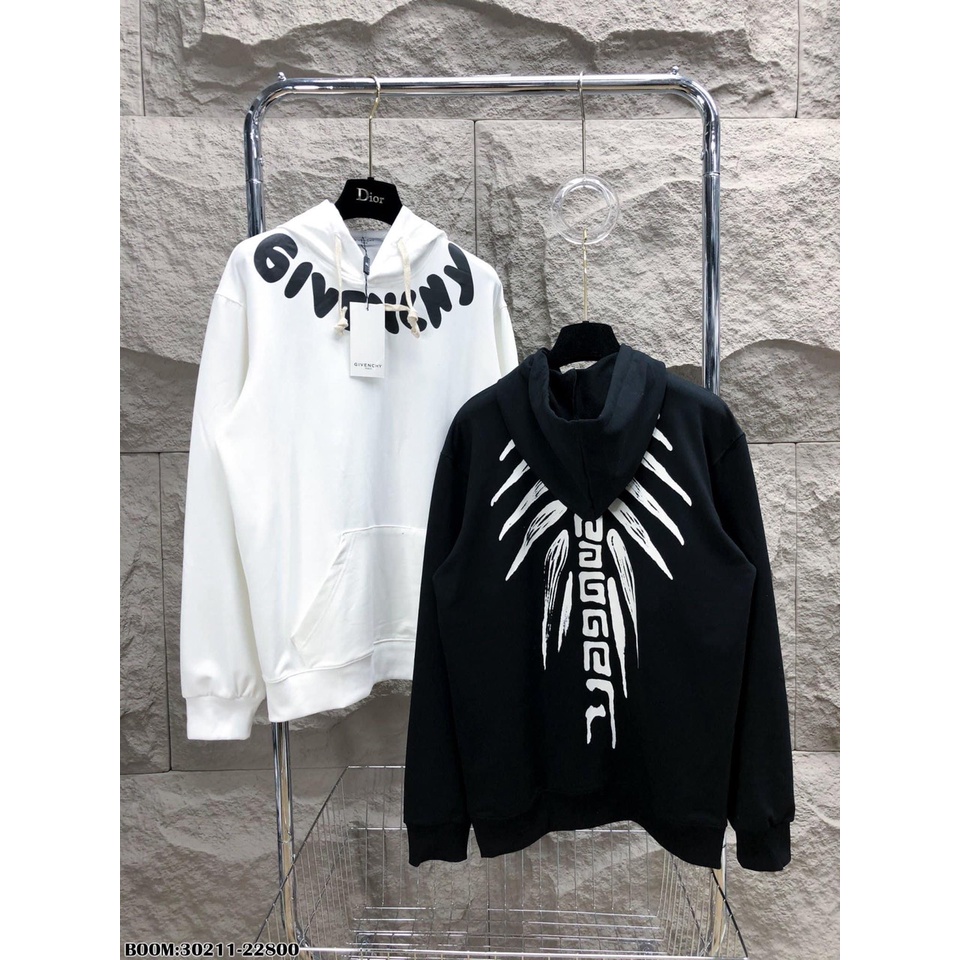 Áo hodie xương cá Chất nỉ cotton for thụng tay bồng