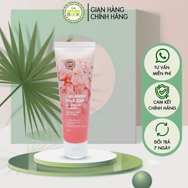 Sữa Rửa Mặt Muối Hồng Himalaya The Nature Book
Himalaya Pink Salt Scrub Foam Cleaneser

