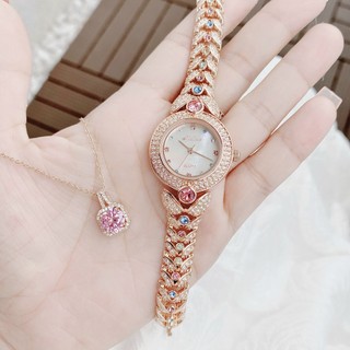 Đồng hồ lắc tay nữ dây thép Melissa Full Swarovski Rose
