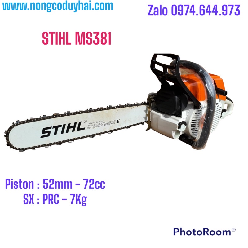 Máy cưa xích stihl ms 381 || đi khai thác || 72cc