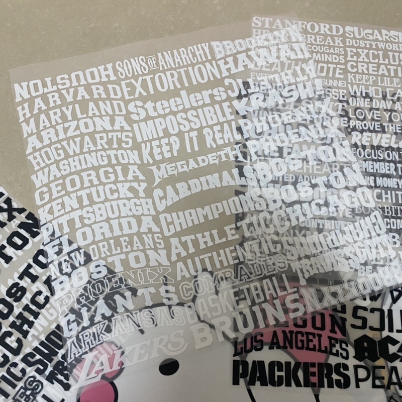 Hình ủi nhiệt - Mẫu Chữ Trắng 10cm