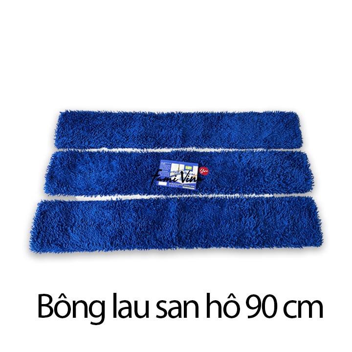Bông lau san hô 90cm thay thế cây lau nhà công nghiệp, tấm lau bẹ san hô sợi bông microfiber thấm hút tiện lợi