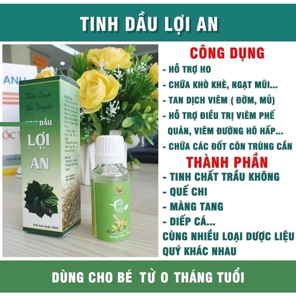 Tinh dầu Lợi An chính hãng 20ml