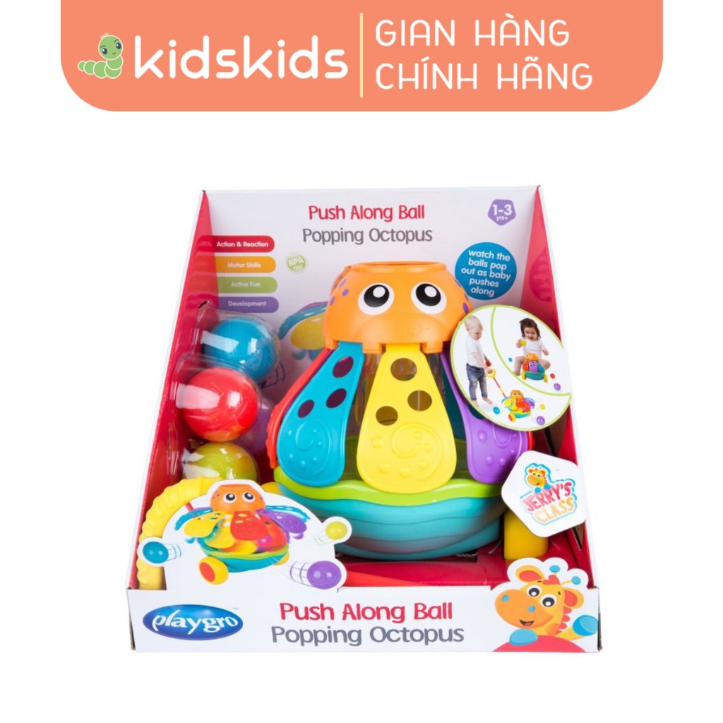 [Demo] Đồ chơi xe đẩy bóng bạch tuộc Playgro, cho bé 12-36 tháng