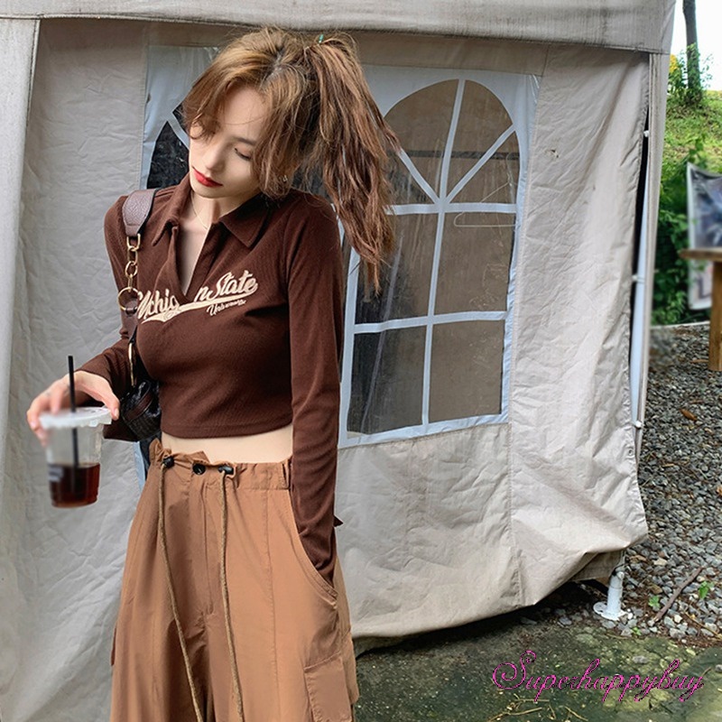 Áo Thun Dệt Kim Tay Dài Hở Vai Thời Trang Dành Cho Nữ