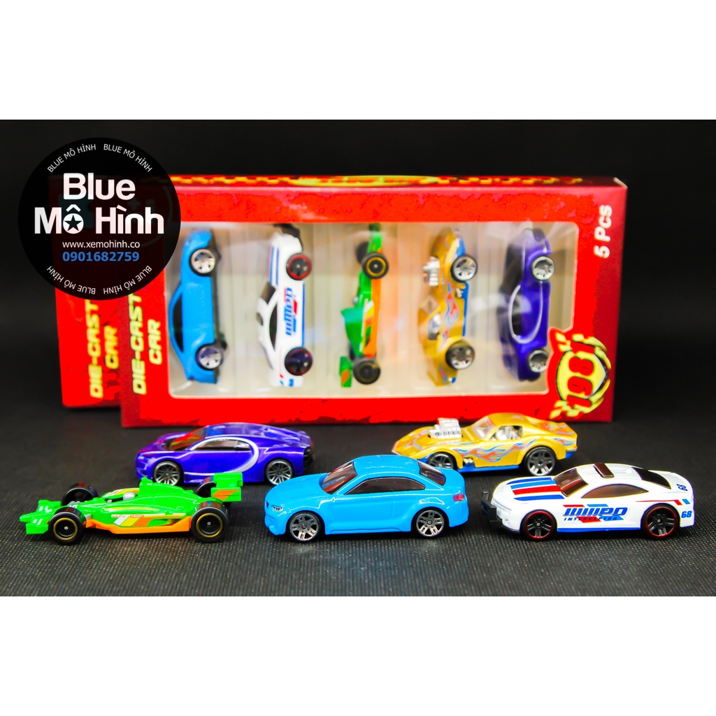 Set 5 xe mô hình bằng kim loại 1:64
