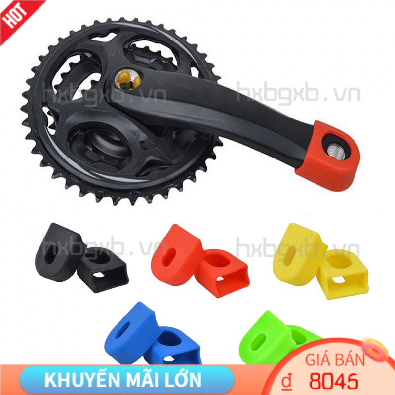 1 Cặp Vỏ Bọc Tay Quay Xe Đạp Leo Núi Màu Đỏ Thông Dụng