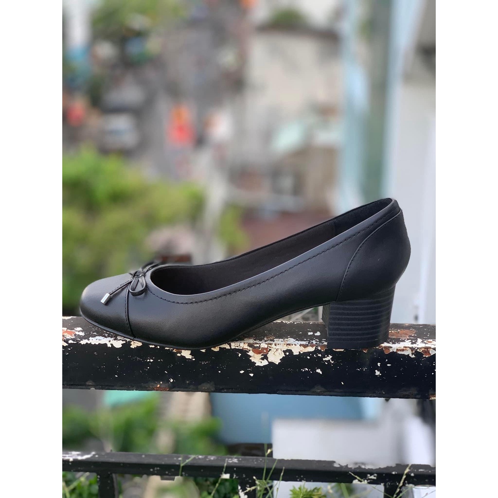Pumps supersoft mũi vuông có nơ