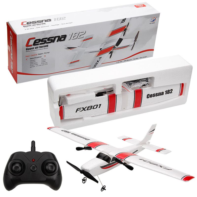 Máy bay điều khiển từ xa, máy bay cánh bằng cessna 182 fx-801 fx-803