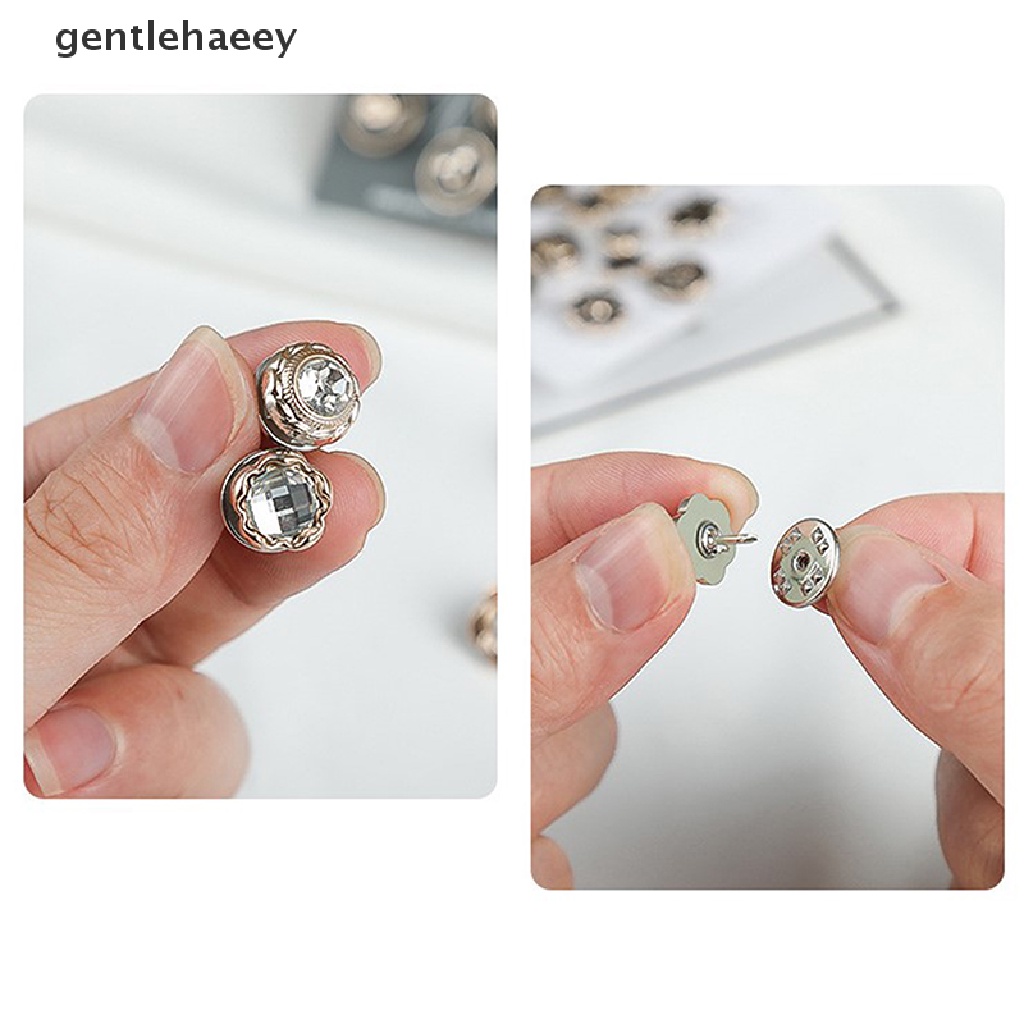 Set 10 Ghim Cài Cổ Áo Đính Ngọc Trai Chống Chói Dễ Thương Thiết Thực