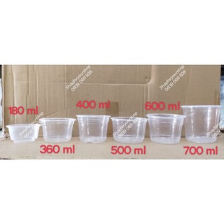 100 THỐ 500 - 600 - 700ml (Mỏng)