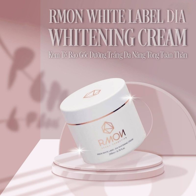 Kem dưỡng trắng da body Rmon White Label Dia Whitening Cream 200ml