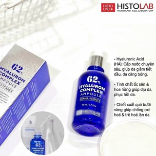 TINH CHẤT CẤP ẨM-62% HYALURON COMPLEX AMPOULE
