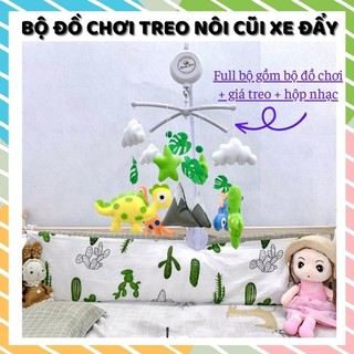 Đồ Chơi Tự Xoay Cho Trẻ Sơ Sinh Treo Nôi Cũi Đen Trắng Phát Triển Thị Giác