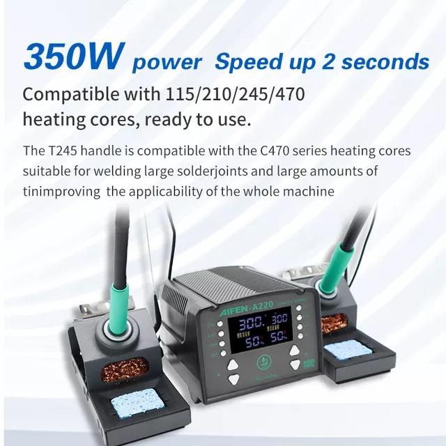 Trạm hàn Aifen A220 ( 2 tay C210 và C245)