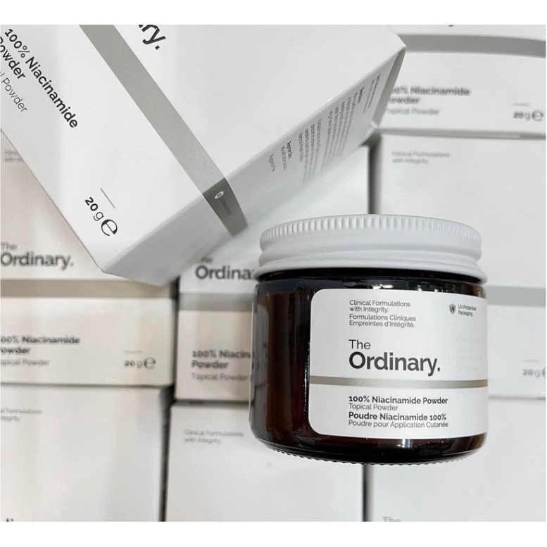 Kích trắng da The Ordinary làm trắng da dưỡng da mờ thâm se khít lỗ chân lông Bột vitamin C The Ordinary  [ Tặng -máy]