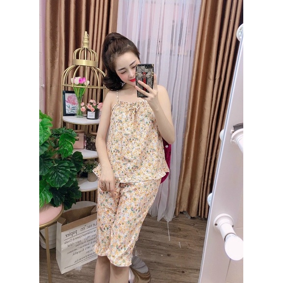 Đồ Bộ Pijama Lửng Bông Xinh Xắn