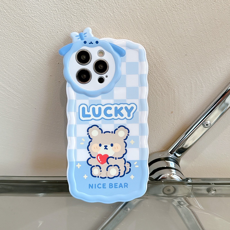 Ốp Điện Thoại Hình Gấu Cừu Nhỏ Dễ Thương Cho iphone7 / 7plus / 8 / 8plus / x / xs / 11 / 12 / 13 / 14 / pro / max / plus / promax
