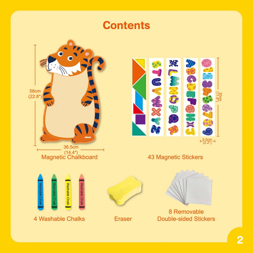 Avenir bảng nam châm dán tường bóc dán dễ dàng kèm sticker phấn màu Magnetic Wall chalk board 2 mẫu Mymickeyshop