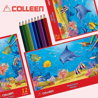 Chì màu nước colleen 36 màu hộp giấy