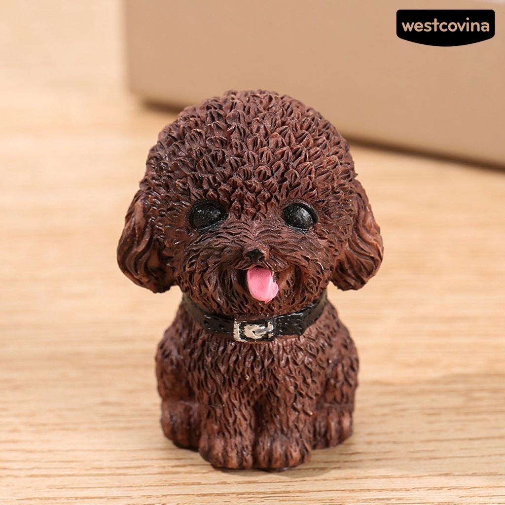 [WEST]⚘Mô Hình Chú Cún Bằng Nhựa Resin Chống Chịu Thời Tiết Trang Trí Tiểu Cảnh Sân Vườn