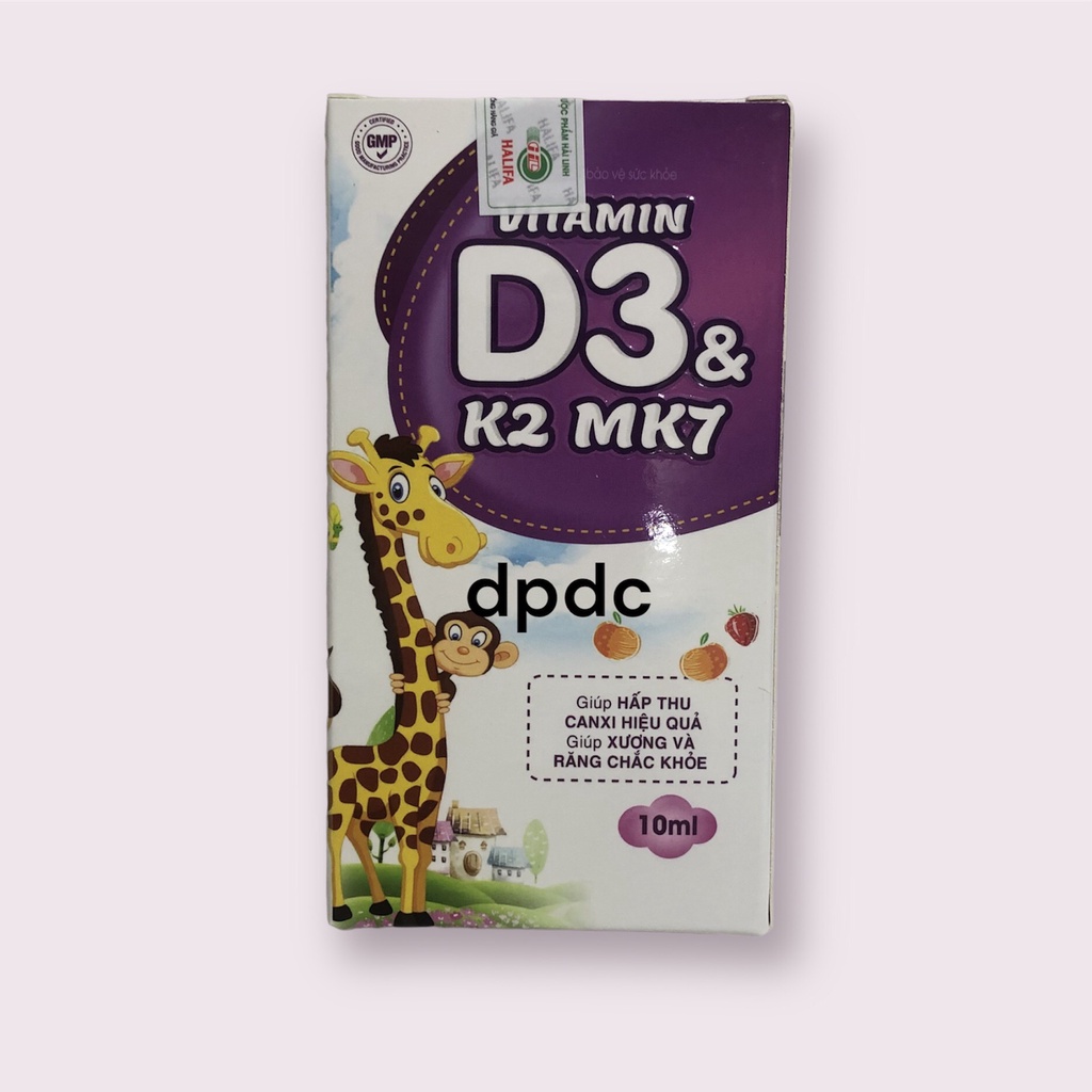 Vitamin D3 K2, nhỏ giọt DK Gold Aquatrim D3 Baby chắc khỏe xương răng,giúp hạn chế còi xương, chậm lớn