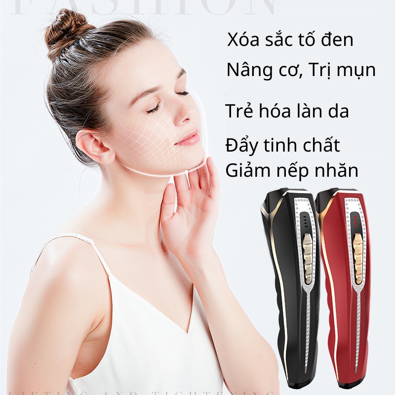 Máy Massage Mặt 6 Chức Năng Máy Đẩy Tinh Chất Nâng Cơ Trẻ Hóa Trắng Da Giảm Nếp Nhăn Giảm Mụn