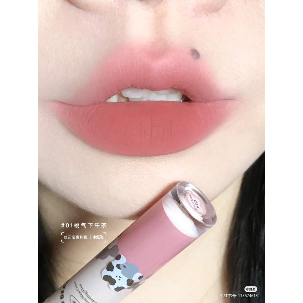 Son Môi Nhung Lì Flortte Hình Bánh Gấu Và Hoa Xinh Xắn