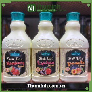 Siro Golden Farm Đào, Dâu, Vải Can 2L