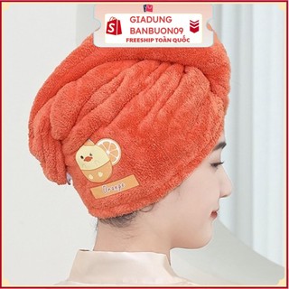 Khăn quấn ủ tóc lau khô siêu tốc sau khi gội đầu #khanquantoc