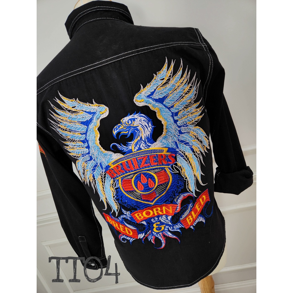 ÁO SƠ MI NAM THÊU ĐẠI BÀNG TINH TẾ SANG TRỌNG TRẺ TRUNG THÊU CAO CẤP TT4