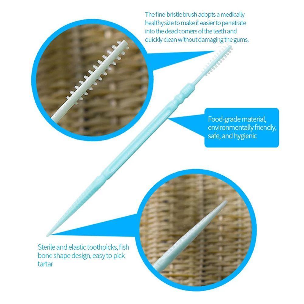 DIACHAVN Bàn Chải Chỉ Nha Khoa Đàn Hồi Chăm Sóc Răng Miệng Tạ