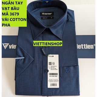 Áo sơ mi việt tiến ngắn tay hoa văn