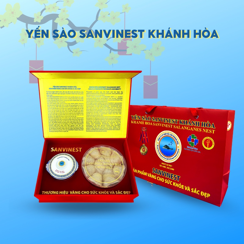 Yến sào Sanvinest Khánh Hòa chính hiệu nguyên tổ sơ chế 100g - Q210
