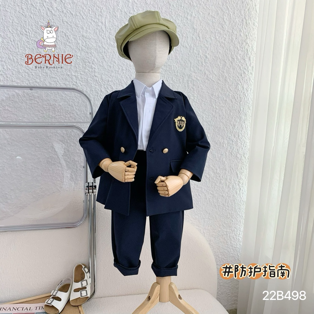 Set vest phong cách Hàn Quốc cho bé trai, bộ complet suit công tử hàng đẹp