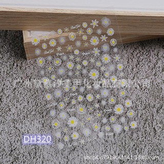 Sticker dán móng hoa nổi, miếng dán móng