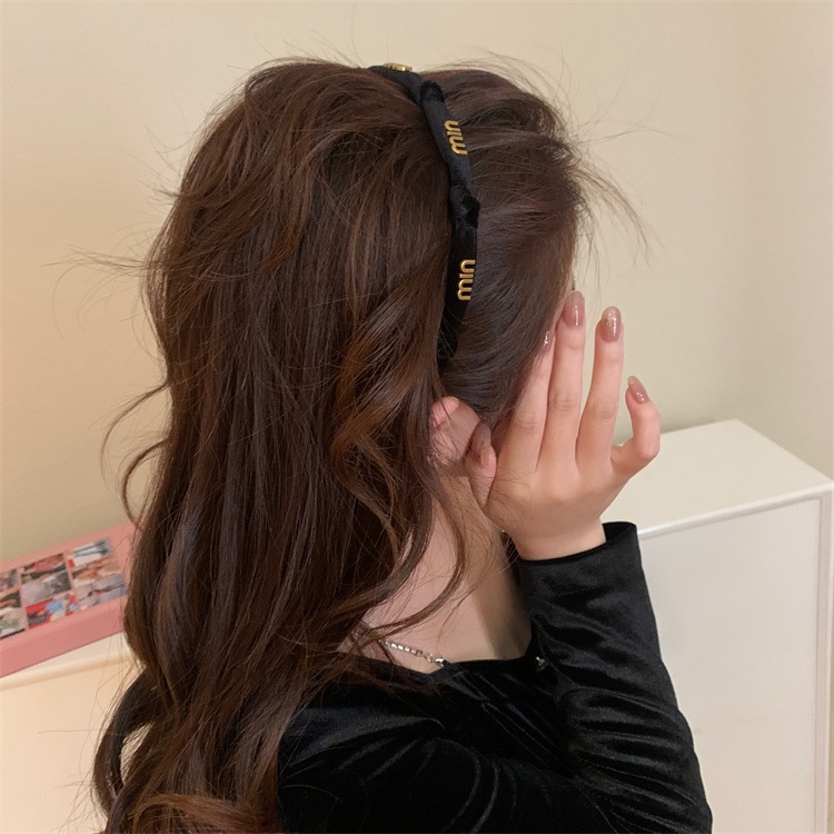 Băng Đô Nhung Mỏng Dạng Xoắn Phong Cách retro Pháp HYJP2