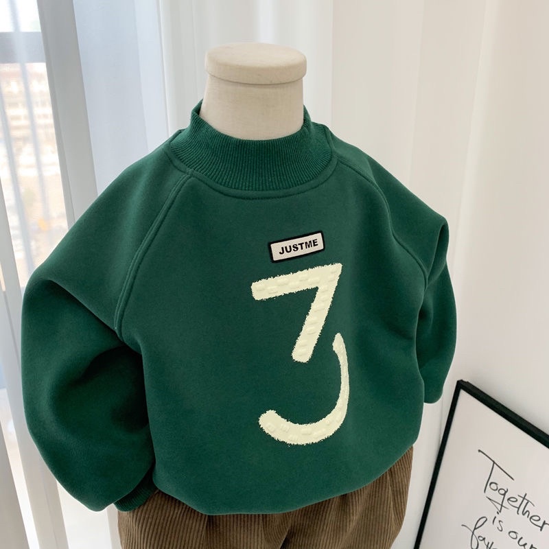 Áo Nỉ Hodie  Cổ Cao Thời Trang Mùa Đông Mới 2022 Dành Cho Bé Trai