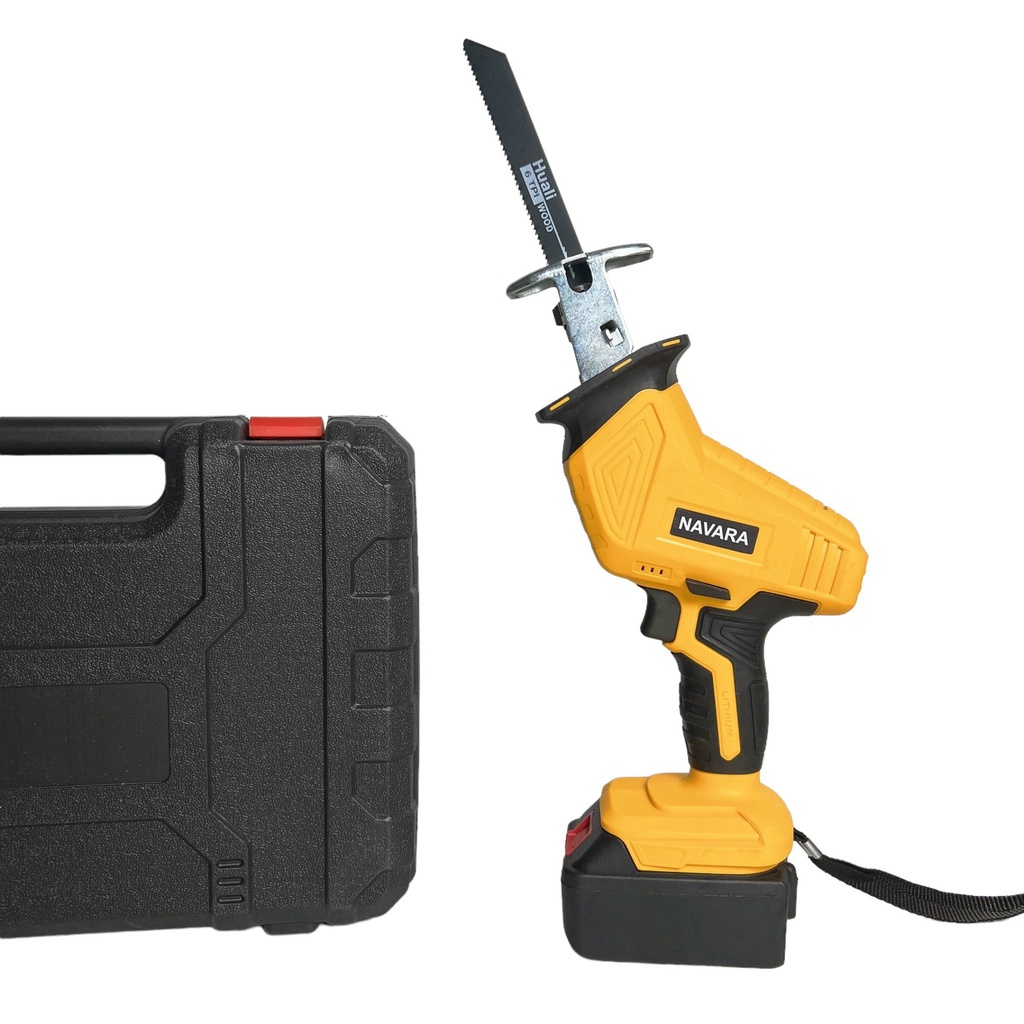 Máy cưa kiếm Navra 21v 10 cell, chân pin phổ thông