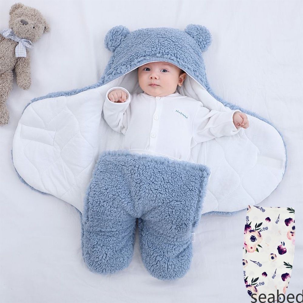 Chăn ủ lông cừu chần bông cho bé sơ sinh siêu dày cao cấp - Baby Dreams