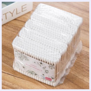 Tăm bông, tăm bông, ngoáy tai gốm trang điểm, que gỗ 2 đầu gia dụng, que bông dài đóng hộp, băng vệ sinh làm sạch