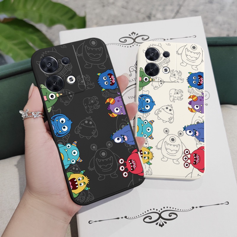 Ốp Điện Thoại Silicon Dẻo In Hình Quái Vật Cho OPPO Reno 8 Pro 8T T 8Z Z 7Z 6 5 5G