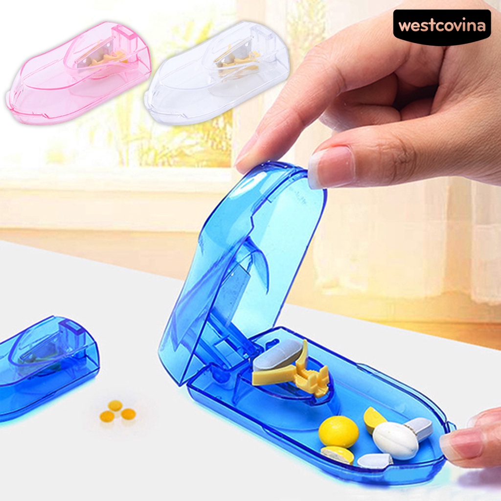 [WEST]⚘Hộp Đựng Thuốc Bằng Nhựa Vitamin Trong Suốt Có Thể Điều Chỉnh Tiện Dụng