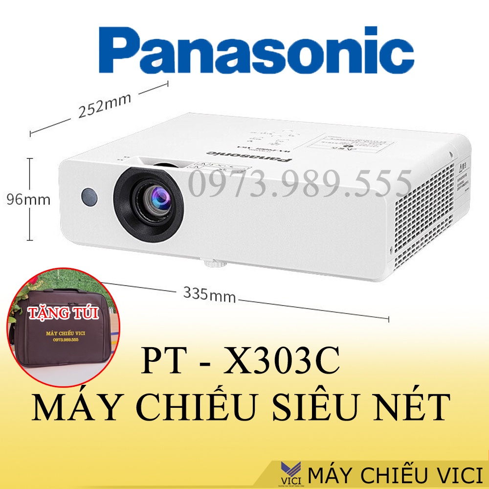 Máy Chiếu Cũ Panasonic PT-X303C, Trình chiếu rõ nét sáng đẹp ban ngày, Bảo Hành 3 Tháng, Tặng Kèm Túi Xách