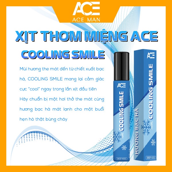 Xịt thơm miệng kissing spray ACEMAN nam nữ 10ml hương vị tự nhiên the mát | BigBuy360 - bigbuy360.vn