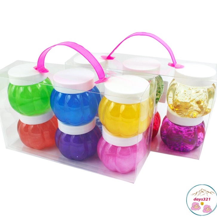 Slime hình quả bí ngô loại trong và loại đục nhũ đa dạng Đồ chơi slam chất nhầy ma thuật squishy