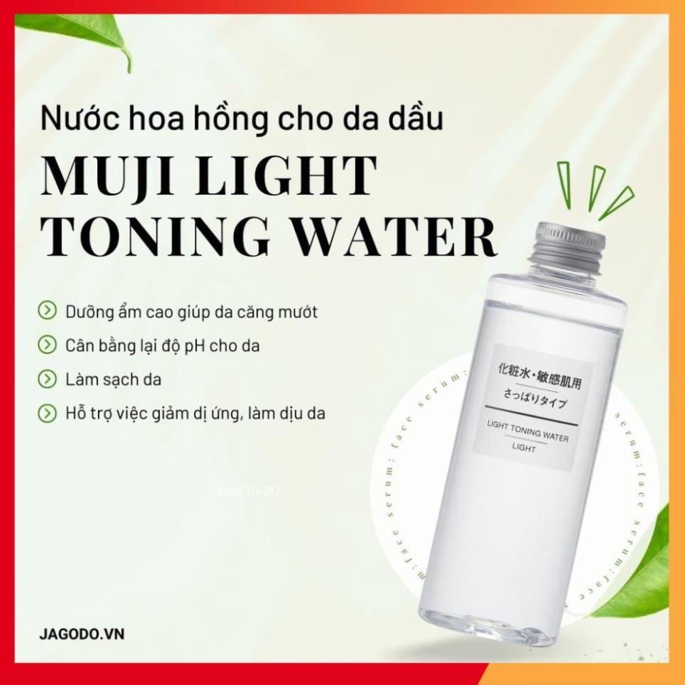 Nước hoa hồng làm trắng sáng da Muji Toner cân bằng da 200ml Nhật.Bản