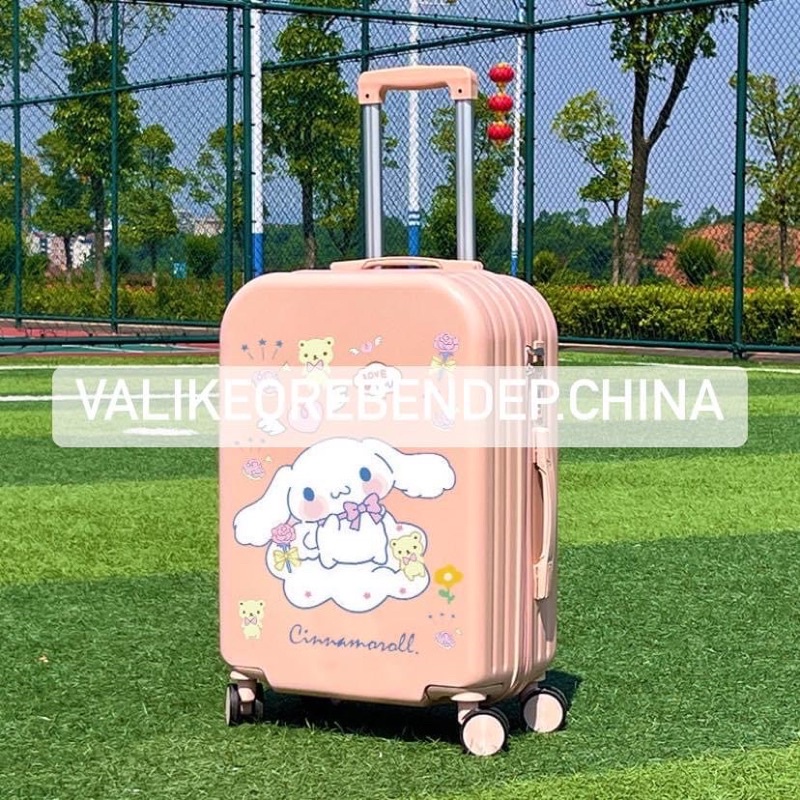 Vali kéo , vali du lịch hoạt hình dễ thương size 20 inch 24 inch có khoá mật mã an toàn