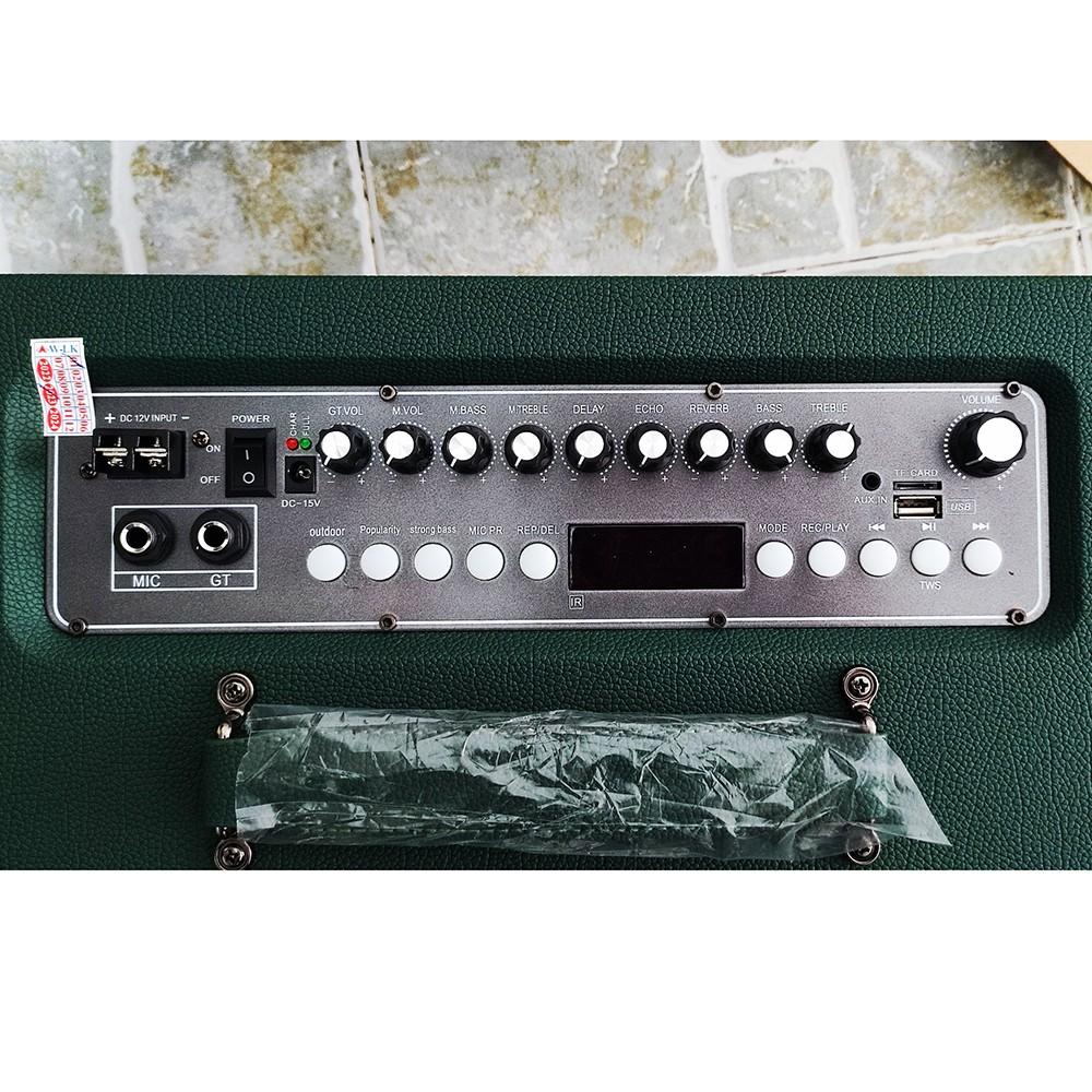 Loa karaoke bass 25cm Ladomax T-125 gồm 7 đường tiếng, lọc nhiễu, chống hú - Kèm 2 Micro UHF không dây